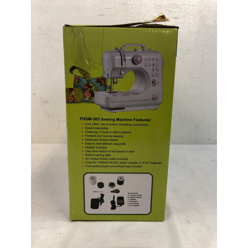 BCOOSS Sewing Machine for Beginner Multi-Functional Machine,12 Built-in Stitches