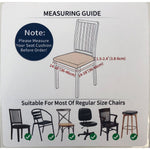 Smiry Dining Chair Seat Covers Stretch Jacquard Chair Slipcover, Set of 6, Beige