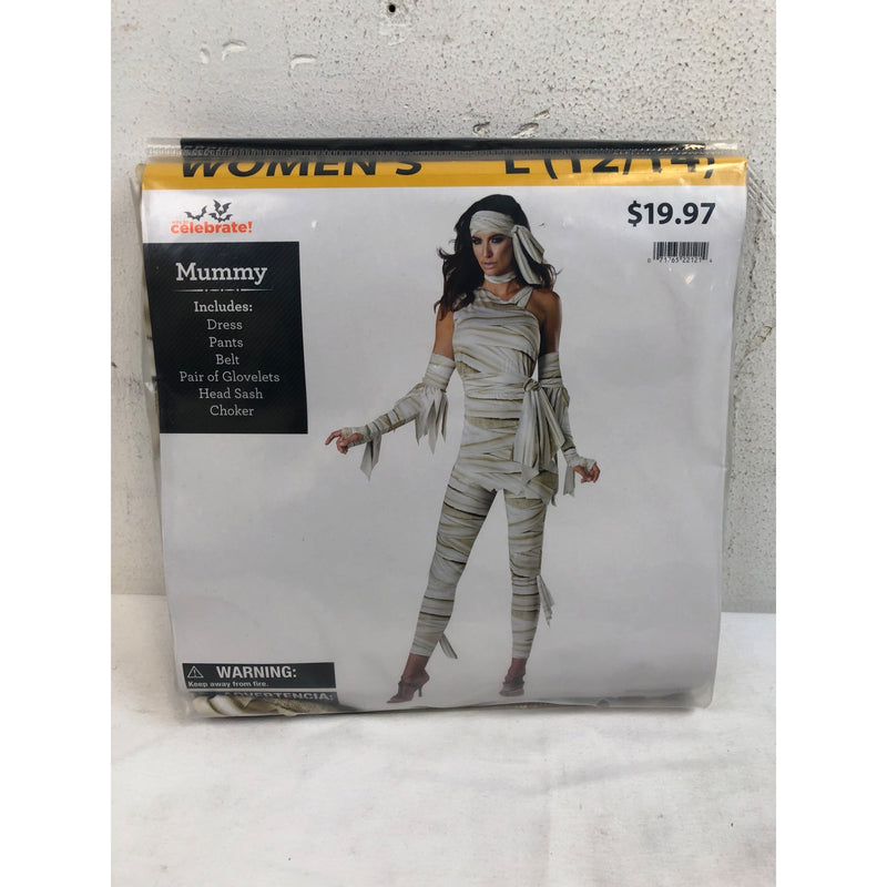 Mummy Halloween Costume for Adults, Womens Size L, by Way to Celebrate