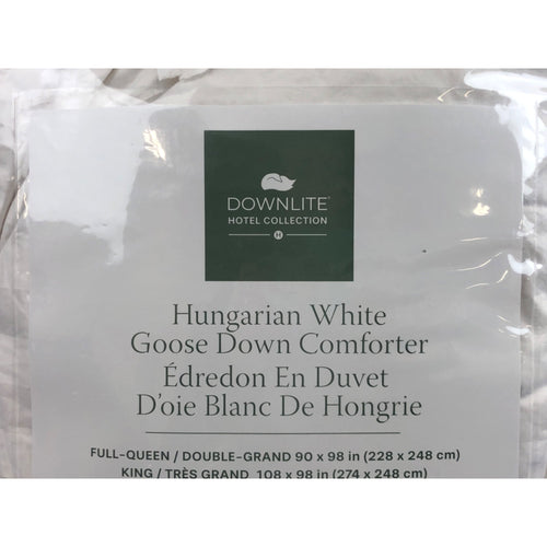 King, Downlite Hotel & Resort Hungarian White Goose Down Comforter
