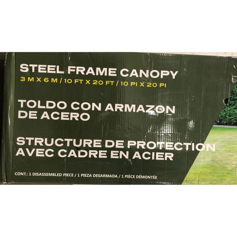 Steel Frame Canopy, 10ft X 20ft