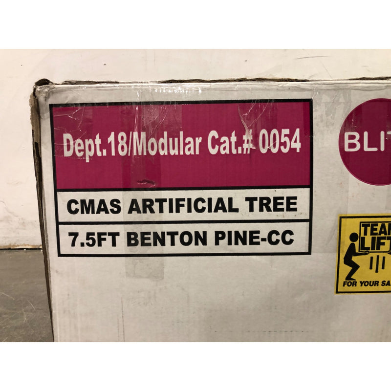 Evergreen Classics 7.5ft Pre-Lit Benton Pine Artificial Christmas Tree