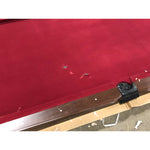 7.5 ft Pool Table, Billiard Cue Rack, Dartboard Set, Burgundy