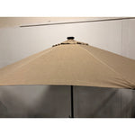 Tan, Sunvilla 10ft Round Solar LED Market Umbrella