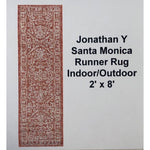 JONATHAN Y Lighting Santa Monica 2ft x 8ft Botanical Indoor/Outdoor Runner