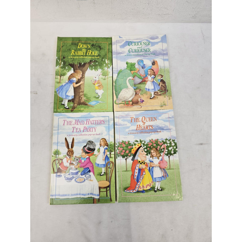Alice in Wonderland, Four Pop-up Books, Treasury Collection