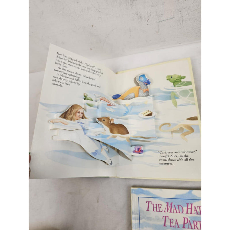 Alice in Wonderland, Four Pop-up Books, Treasury Collection