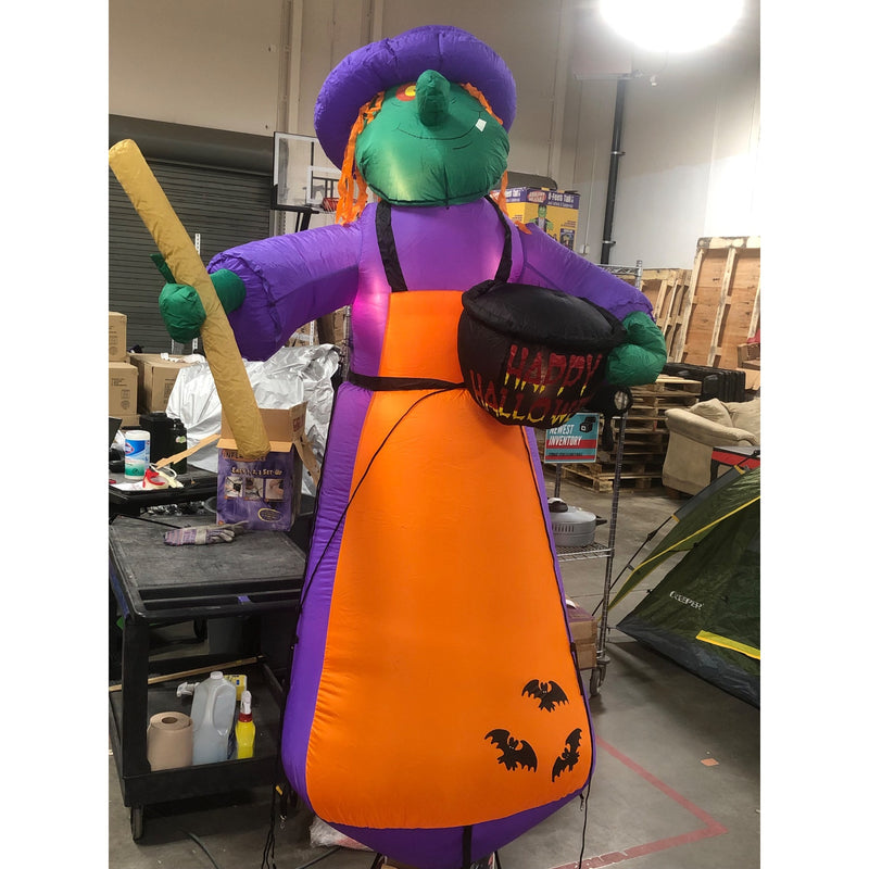 Gemmy Airblown Halloween Inflatable, 8ft Tall, Witch