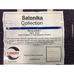 Linon Salonika Irongate Reversible Woven Wool 5ftx8ft Rug in Purple