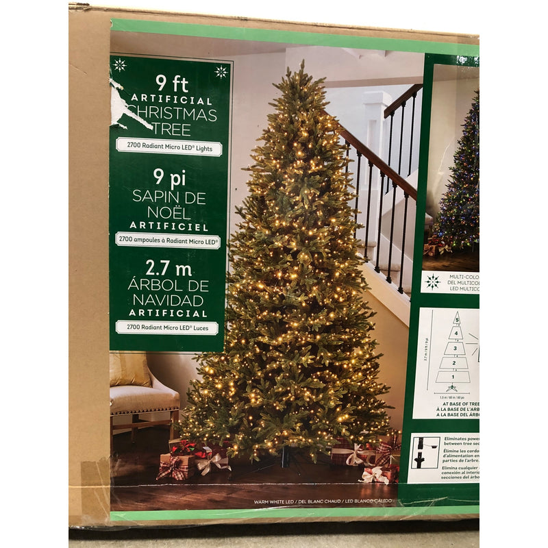 9ft Pre-Lit Radiant Micro LED Artificial Christmas Tree