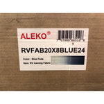 Aleko Retractable Awning Fabric Replacement, 20ftx8ft, Blue Fade
