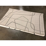 Descartes Abstract Modern Area Rug, 8ft x 10ft, Charcoal