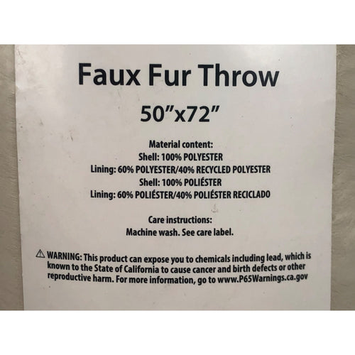 Better Homes & Gardens Beige Texture Faux Fur Throw, 50 x 72, Adult/Teen