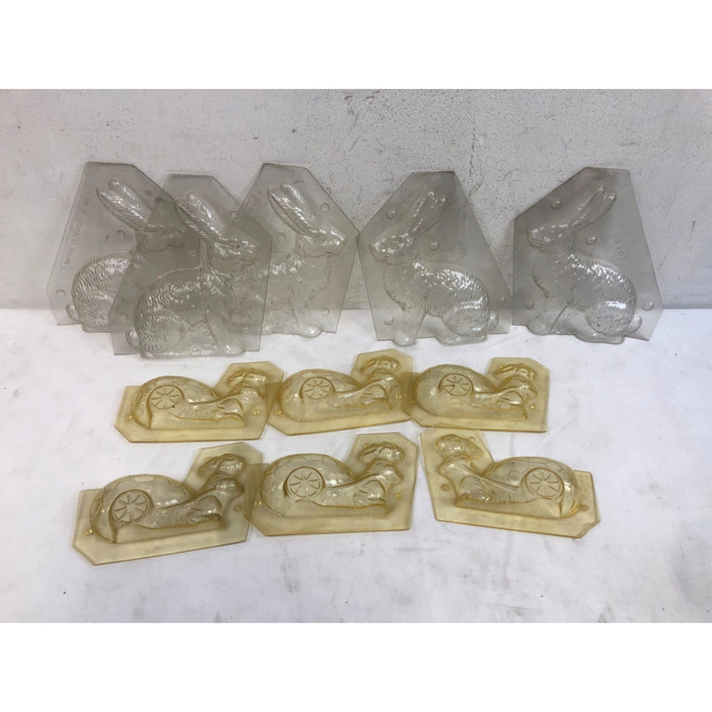 Tomric Plastics Hard Plastic Assorted Bunny Molds