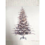 Puleo International 7.5 ft. Pre-Lit Aspen Fir Flocked Artificial Christmas Tree