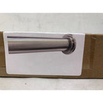 1 inch Adjustable Tension mounted Shower or Window Curtain Rod. 1in wide Adjustable 24in - 42in Brushed Steel