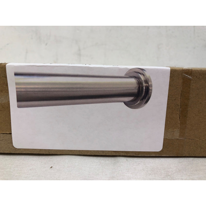 1 inch Adjustable Tension mounted Shower or Window Curtain Rod. 1in wide Adjustable 24in - 42in Brushed Steel