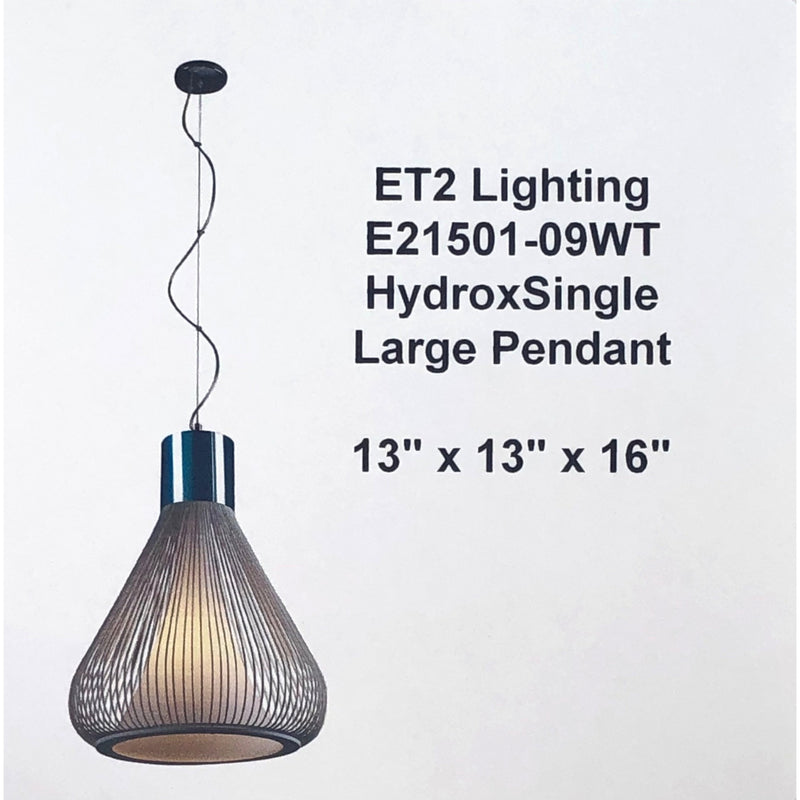 ET2 Lighting E21501-09WT HydroxSingle Large Pendant