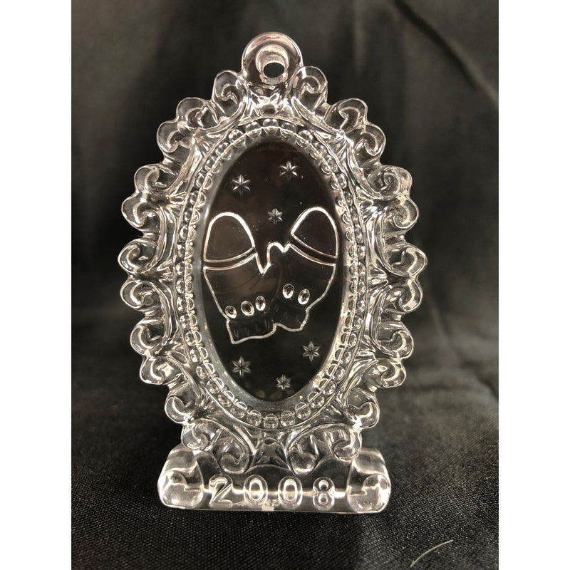 Waterford Crystal 2008 Annual Victorian Mittens Ornament #146643 Bag/Box/Sleeve