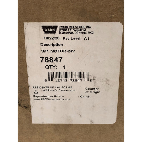 WARN S/P Motor, 24V, 78847