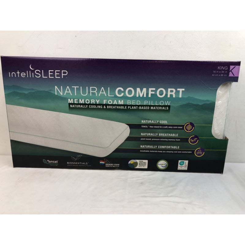 IntelliSLEEP Natural Comfort Traditional Memory Foam Pillow, King