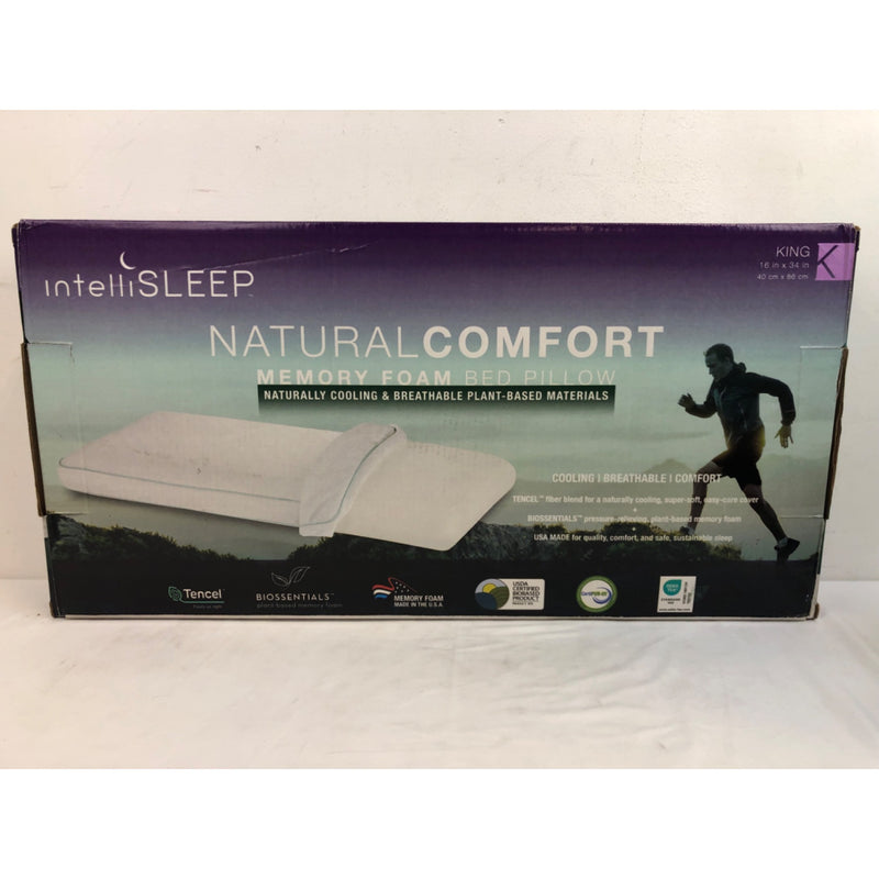 IntelliSLEEP Natural Comfort Traditional Memory Foam Pillow, King