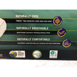 IntelliSLEEP Natural Comfort Traditional Memory Foam Pillow, King