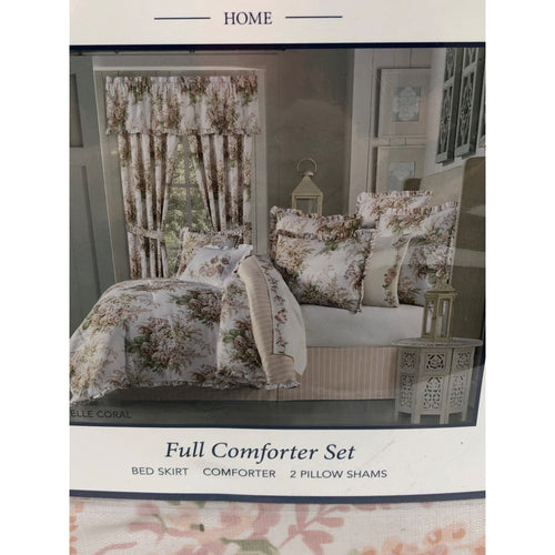 Full, Royal Court Estelle Coral Comforter Set