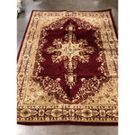 Allstar Woven Traditional Area Rug, Traditional Aubusson, Red, 9ft x 12ft