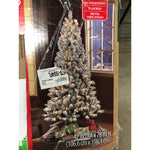 6.5 ft Pre-Lit Flocked Frisco Pine Artificial Christmas Tree, 250 Clear Lights