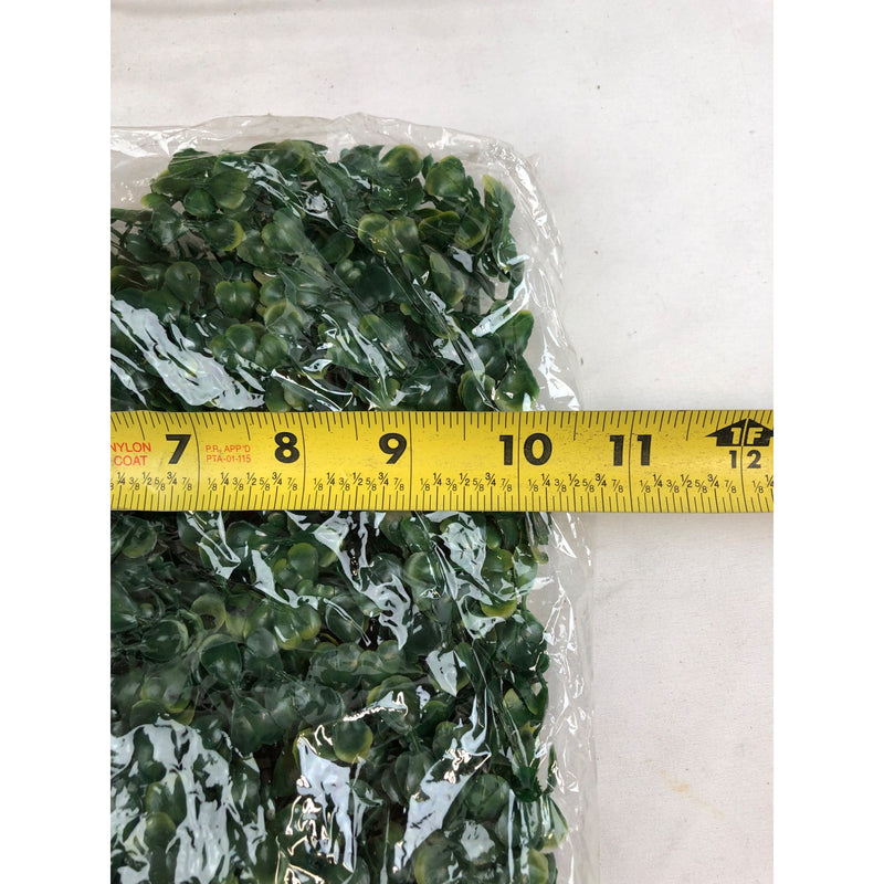 Mainstays 10 x 10 Green Artificial Decorative Boxwood Plant Mat, Set of 12