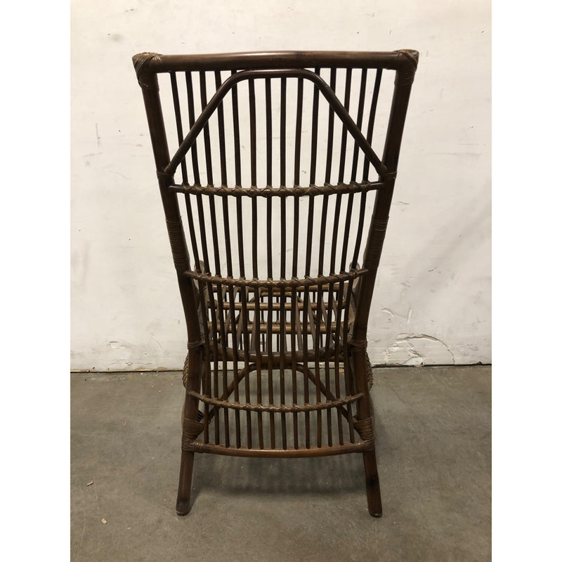 Natural Brown Rattan Cushioned Armchair by East at Main
