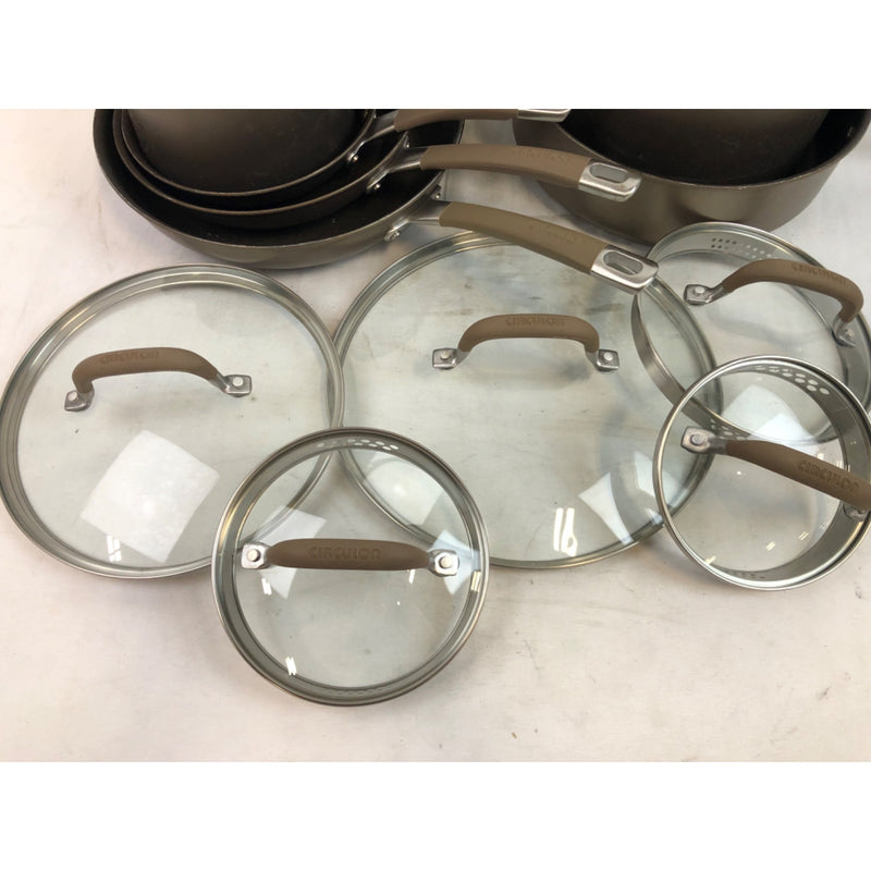 Circulon Premier Professional 13-piece Hard Anodized Cookware Set, Bronze