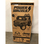 12V Power Wheels Realtree Jeep Wrangler Battery-Powered Ride-On Vehicle
