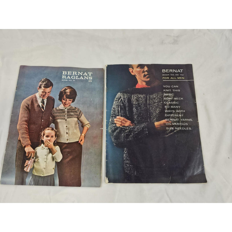 Bernat & Bernat Reglans Knit Crochet Vintage Magazines 2 Issues
