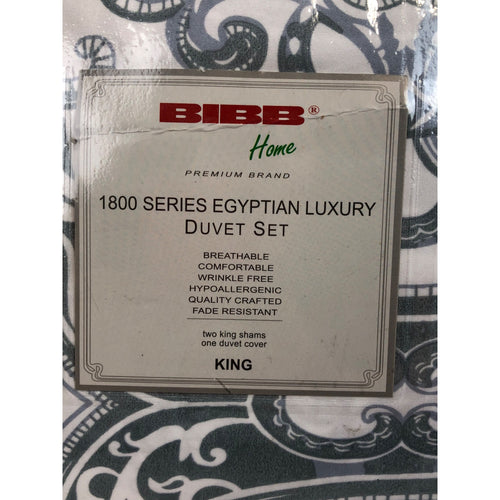 King, Bibb 1800 Series 3 pc Duvet Cover Set