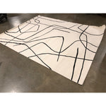 Descartes Abstract Modern Area Rug, 8ft x 10ft, Charcoal