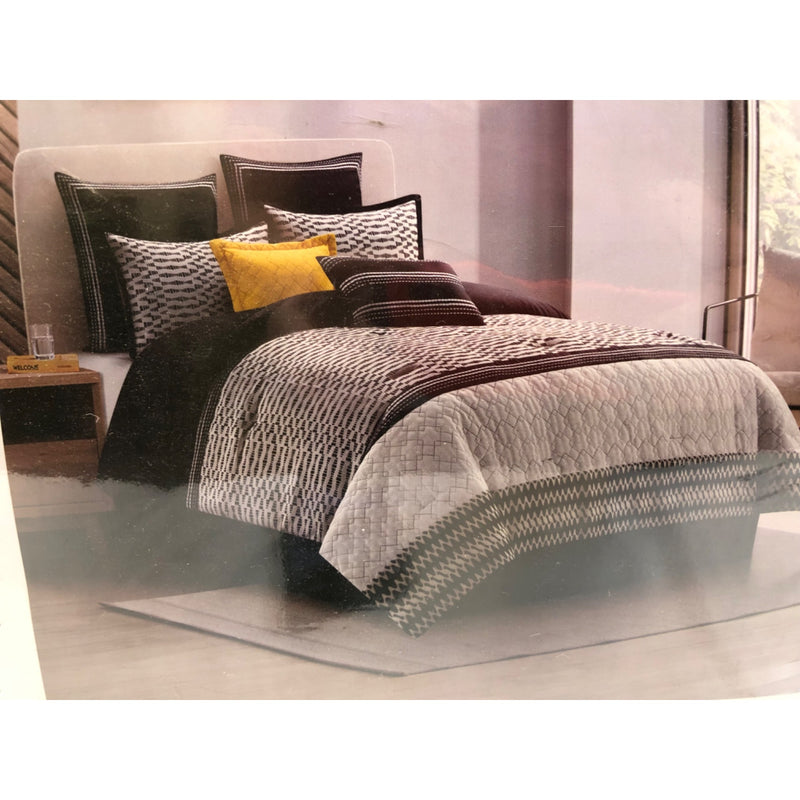 Queen, Grand Avenue Keelin 8 Piece Modern & Contemporary Comforter Set