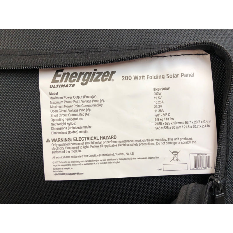 Energizer Ultimate PowerSource Pro Battery Generator and Solar Panel Bundle
