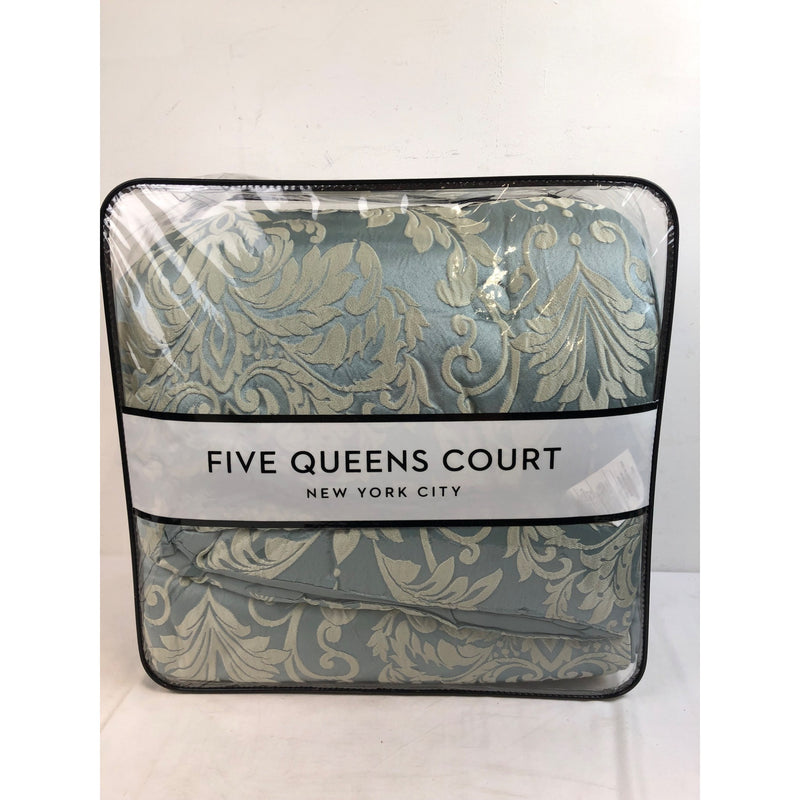 Queen, Five Queens Court Faith Woven Jacquard 4 piece Comforter Set
