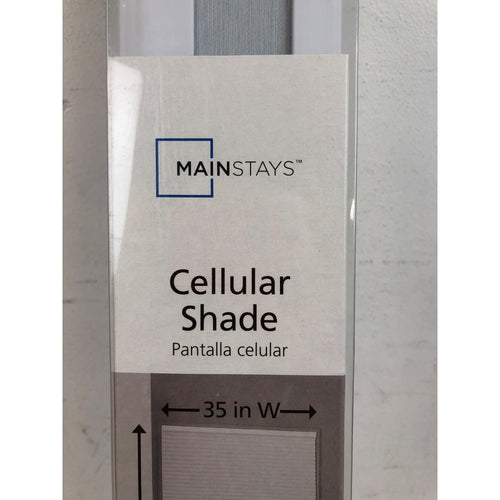 Mainstays Blackout Honeycomb Cellular Shade, White, 35in x 72in
