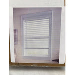 White Cordless Room Darkening 2.5 in Premium Faux Wood Blind, 18 in W x 48 in L