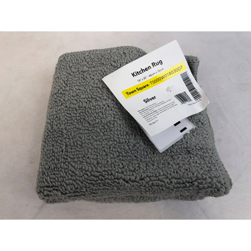 Garland Rug Town Solid Durable Kitchen Mat, Gray, 18in x 30in