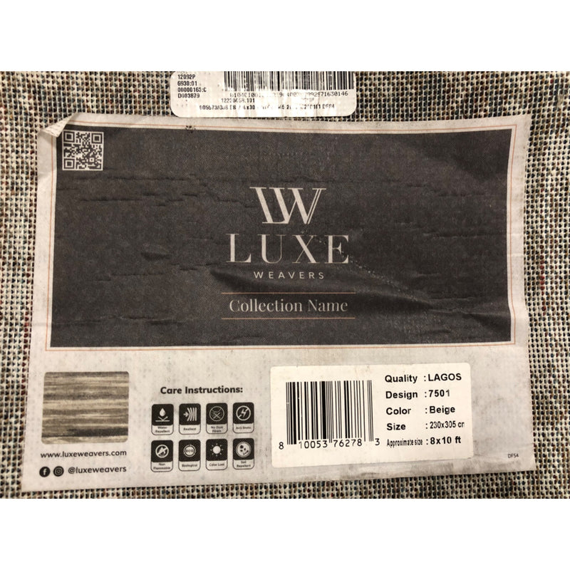 Luxe Weavers Modern Abstract Stripe Area Rug - 8ft x 10ft