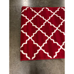 Furnish My Place Contemporary Trellis Geometric Red Area Rug, 3ft6in x 5ft6in