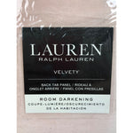 Pink, Lauren Ralph Lauren Velvety Back Tab/Rod Pocket Curtain Panel, 52in x 96in