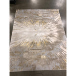 Feizy Jewel Area Rug, 7ft 10in x 10ft, Gold/Gray
