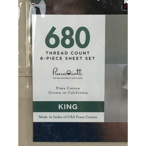 King, Beige, Kirkland Signature 680 Thread Count Sheet Set