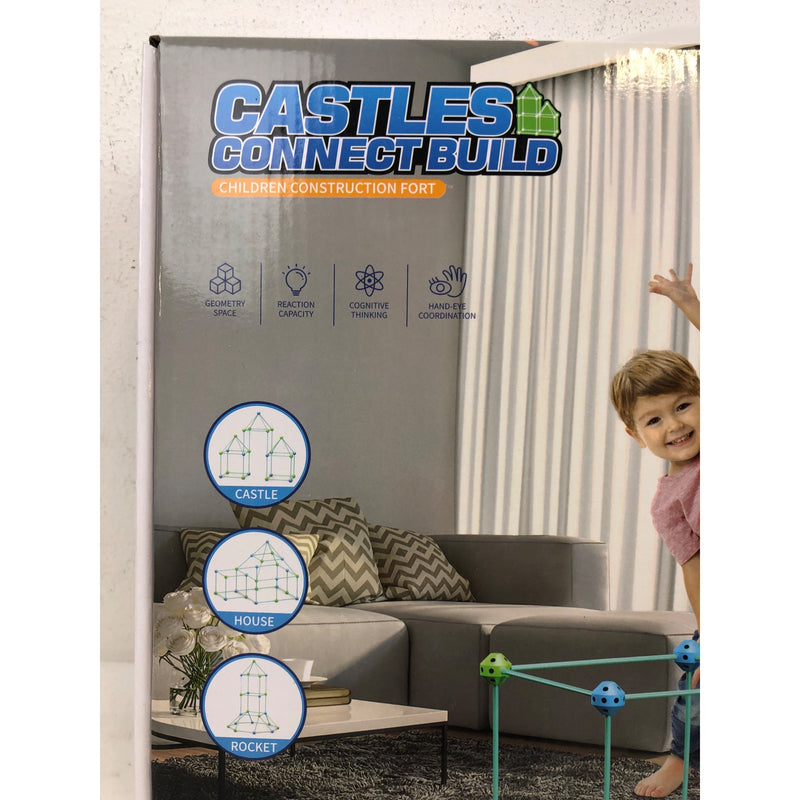 Fort Building Kit for Kids, 140pcs STEM Toys