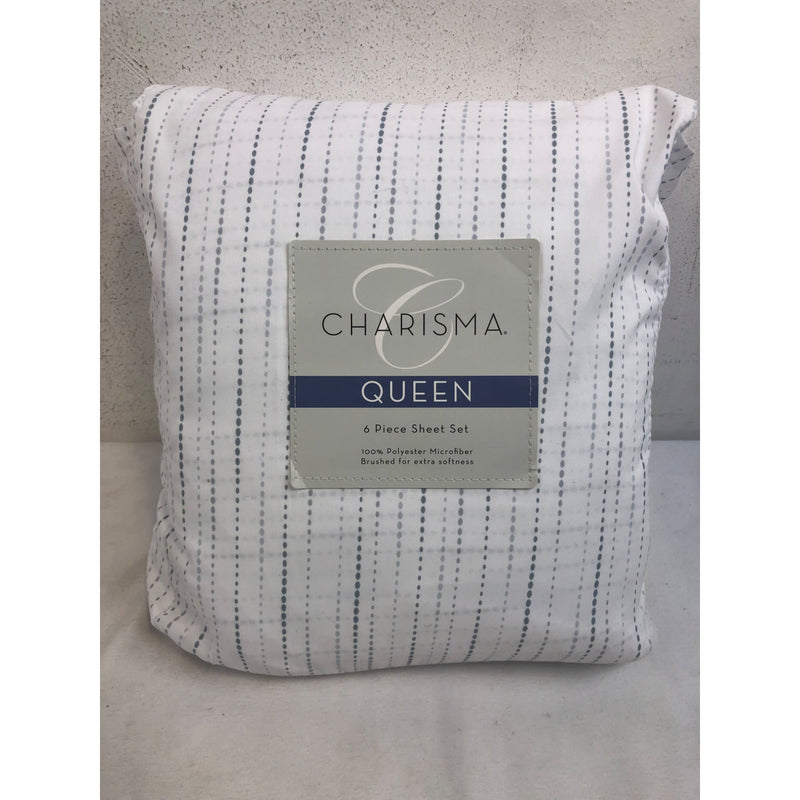 Queen, Tracks Pearl, Charisma Microfiber Sheet Set
